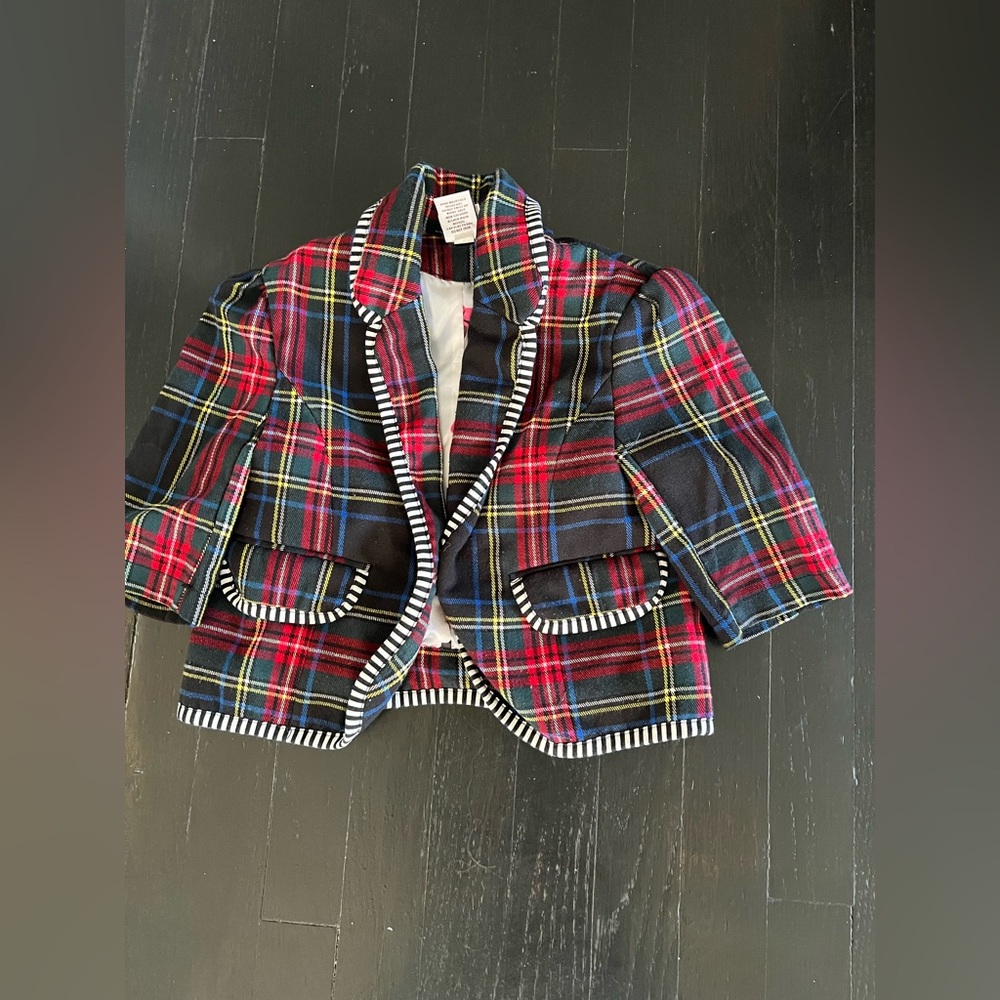 Harajuku Mini Kids Jacket with Striped Trim size XS 4/5